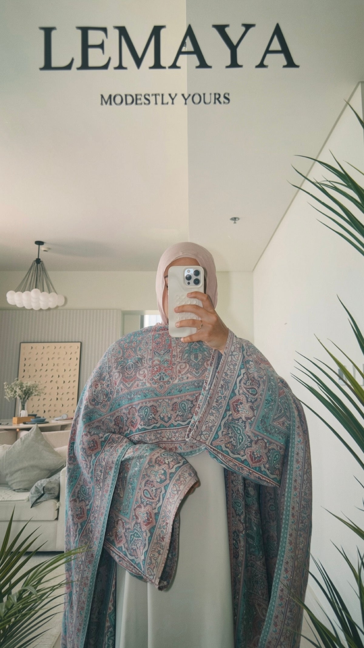 Pashmina Abayas with stones