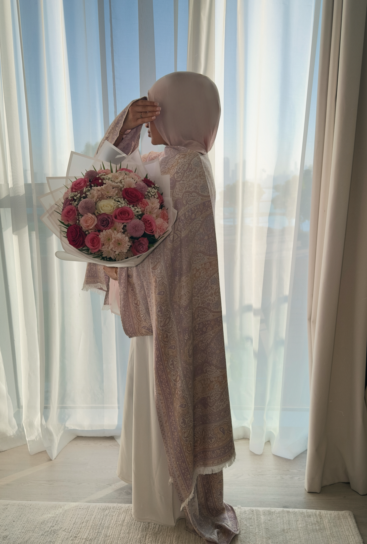 Pashmina Abayas with stones