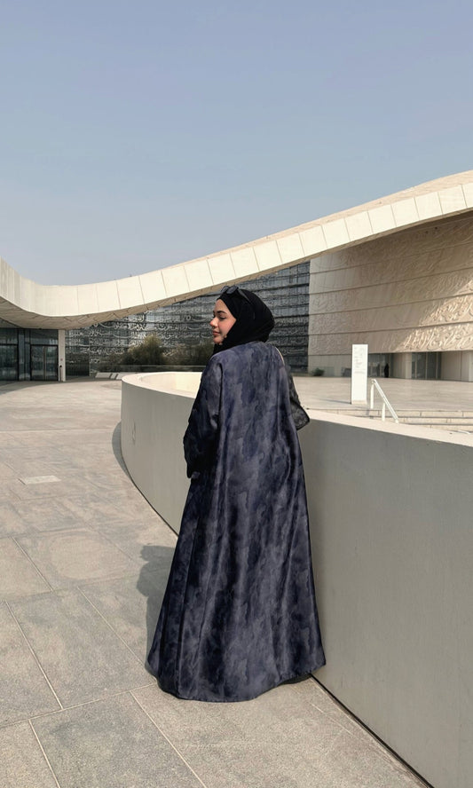 Midnight Blue (Open Abaya)