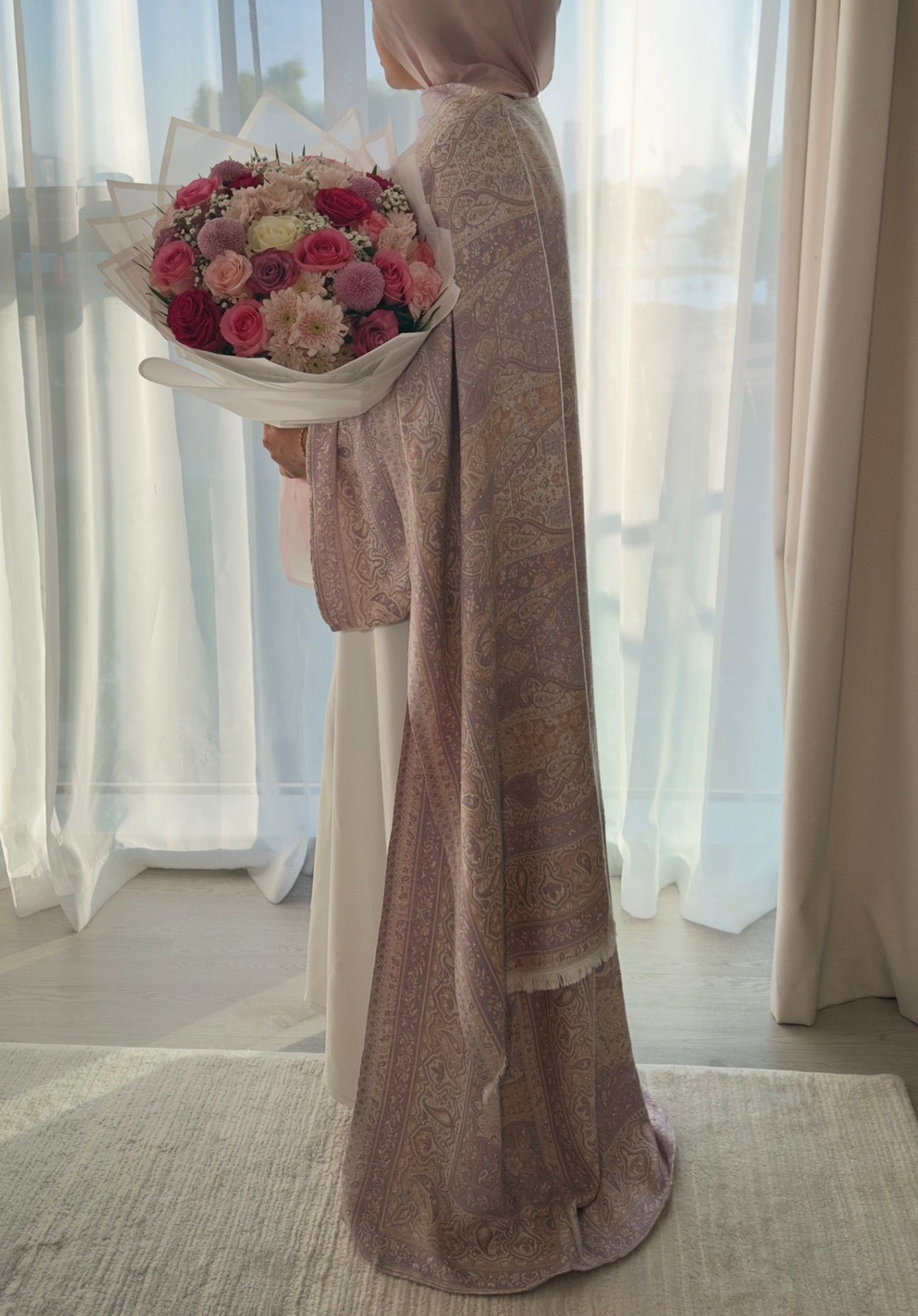 Pashmina Abayas with stones